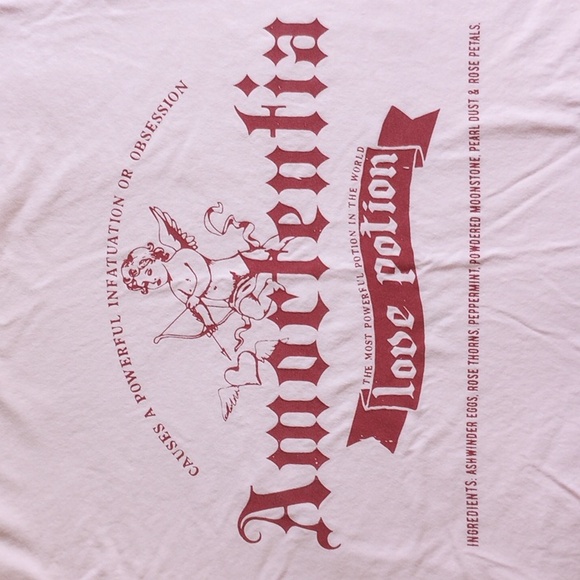 Comfort Colors 100% Cotton T-shirt Amortentia Love Potion S Light Pink - Picture 3 of 7